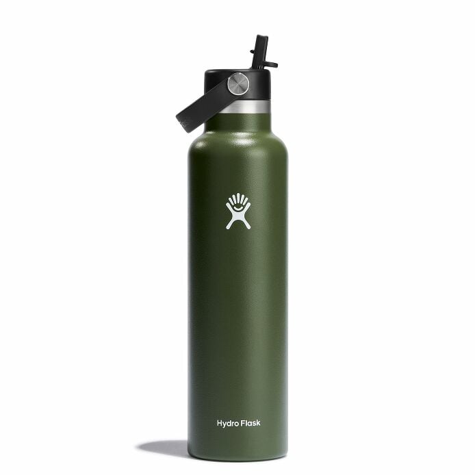 24 oz Standard Mouth w/ Flex Straw Cap - Olive H3
