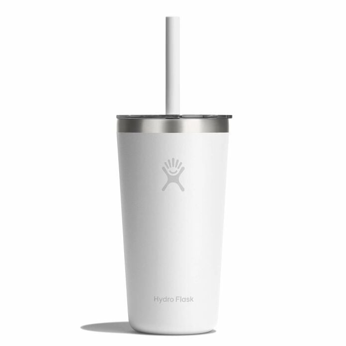 20 oz All Around™ Tumbler with Clear Straw Lid - White U1